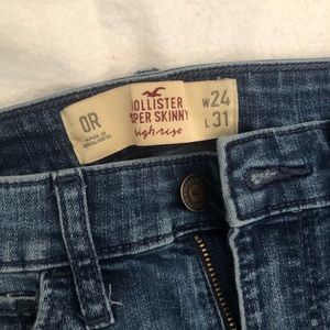 Hollister Super Skinny High Rise Ripped Jeans